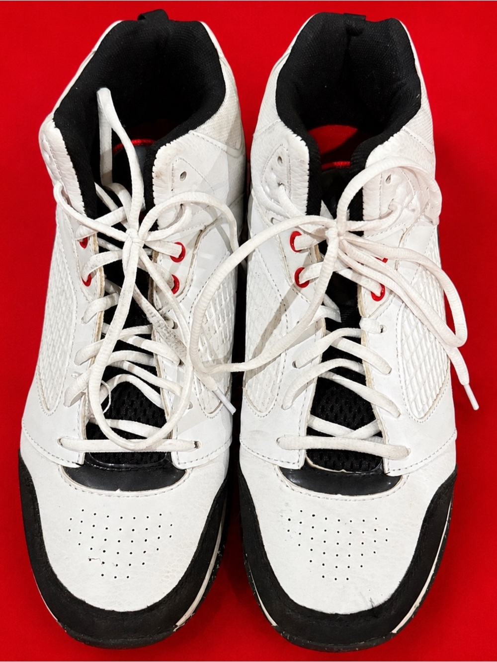 White and Black Athletic Shoes